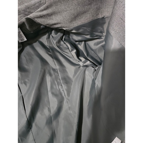 Alfred Dunner Womens Gray 3-Button Textured Blazer Jacket Size 20 - Picture 13 of 16